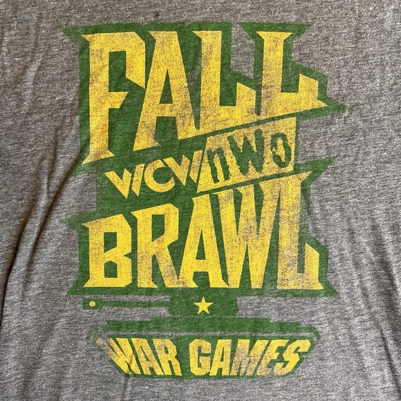 WCW NWO Old School Fall Brawl War Games T-shirts Men's Small Wrestling Lot Of 2 - Picture 10 of 13